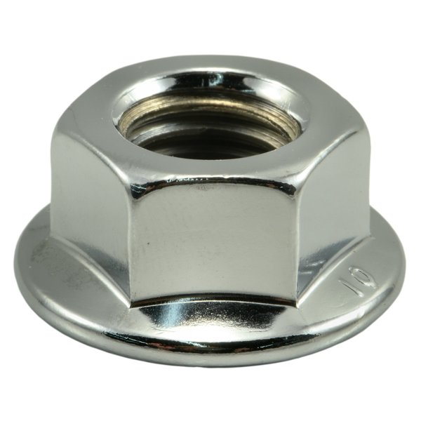 Midwest Fastener Flange Nut, M14-2.00, Steel, Chrome Plated, 3 PK 39312